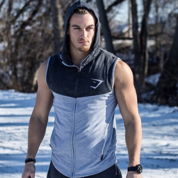 Gymshark Other - Gymshark Sleeveless Zip Up Hoodie in Gray